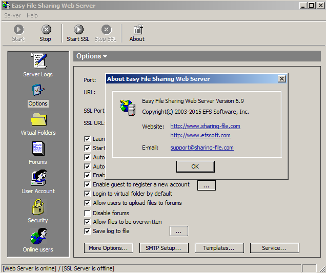 Easy File Sharing Web Server 62 Crack